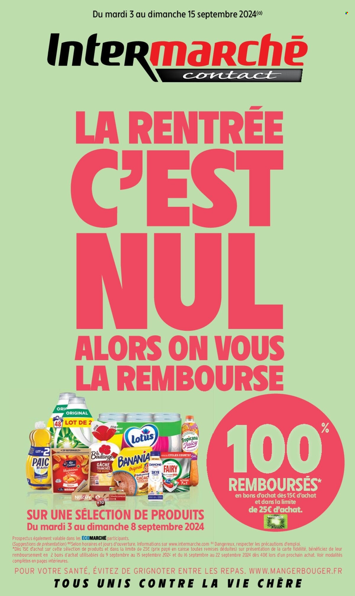 Catalogue Intermarché Contact - 03/09/2024 - 15/09/2024. Page 1