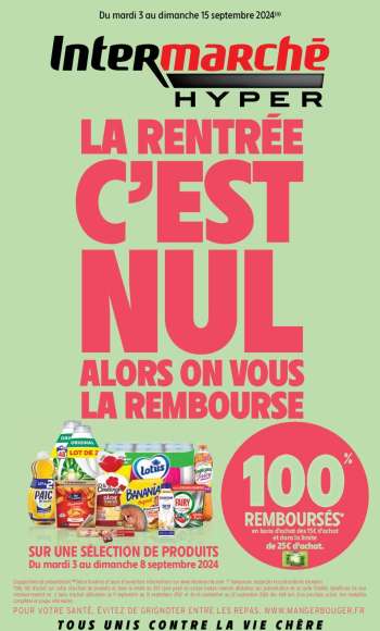 Catalogue Intermarché Hyper - 03/09/2024 - 15/09/2024.