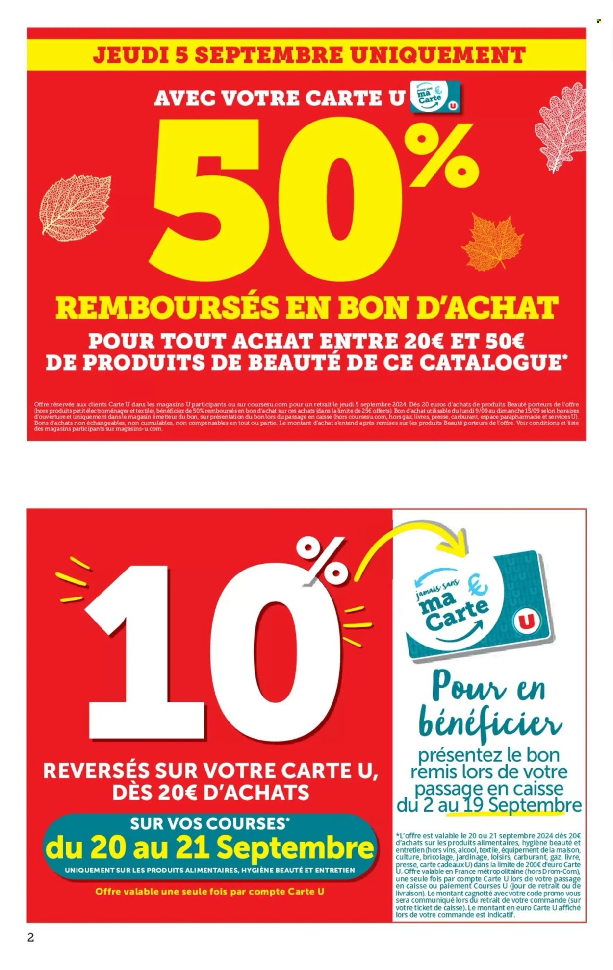 Catalogue SUPER U - 03/09/2024 - 15/09/2024. Page 2