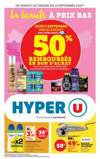 Catalogue HYPER U - 03/09/2024 - 15/09/2024.