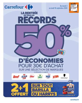 Catalogue Carrefour Hypermarchés - 03/09/2024 - 16/09/2024.
