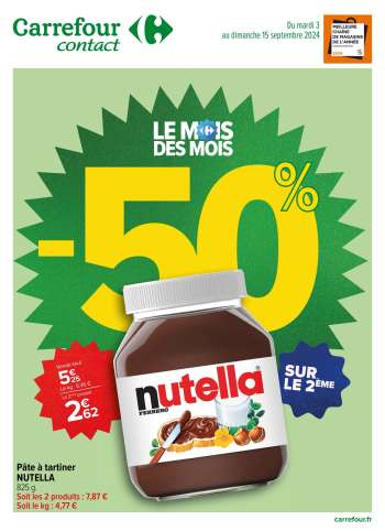 Catalogue Carrefour Contact - 03/09/2024 - 15/09/2024.