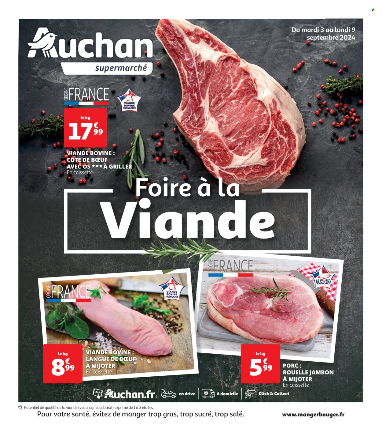 Catalogue Auchan - 03/09/2024 - 09/09/2024. Page 1