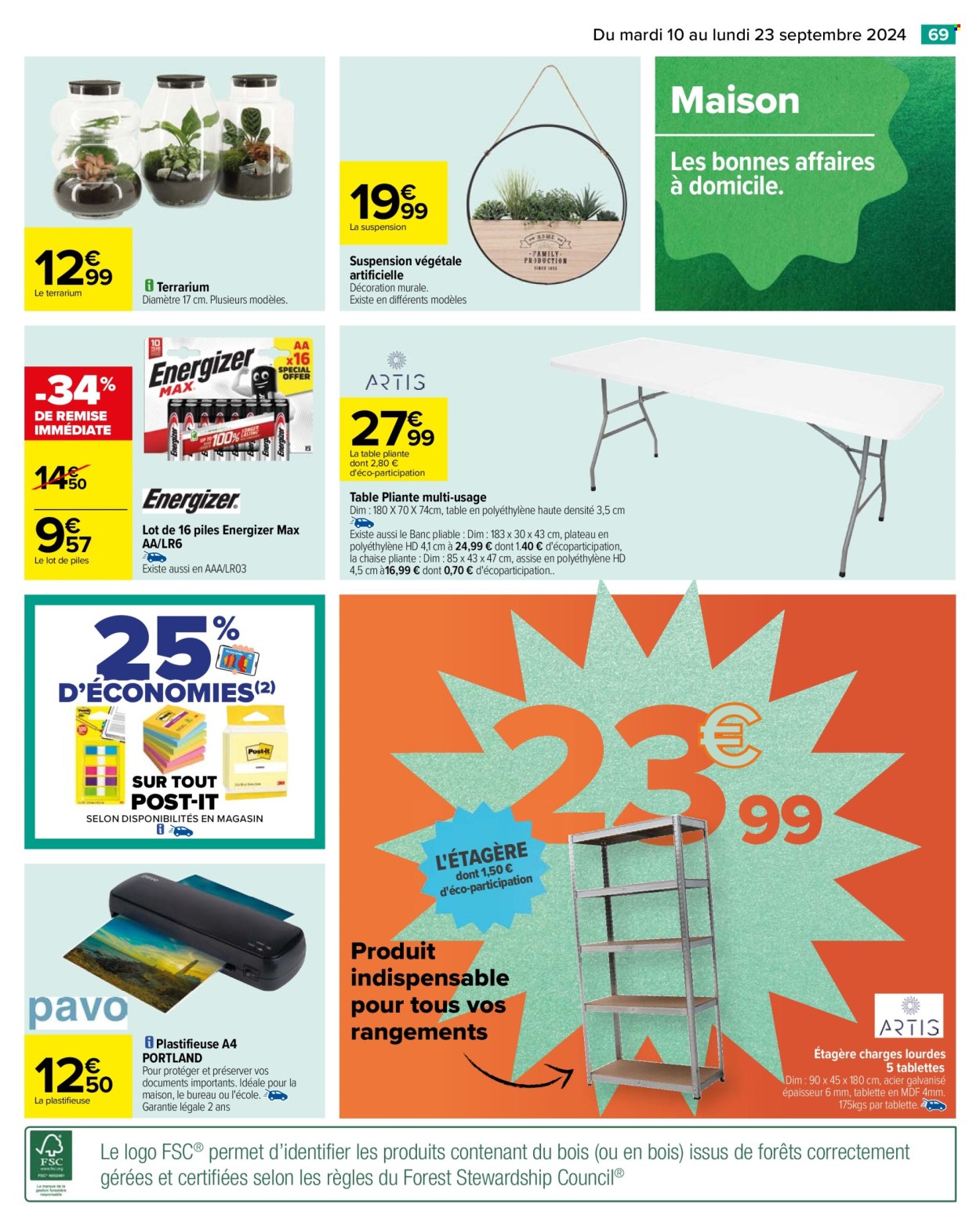 Catalogue Carrefour Hypermarchés - 10/09/2024 - 23/09/2024. Page 71