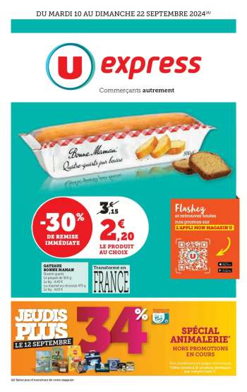 Catalogue U express - 10/09/2024 - 22/09/2024.