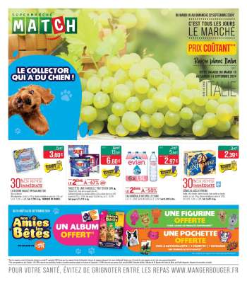 Catalogue Supermarché Match - 10/09/2024 - 22/09/2024.