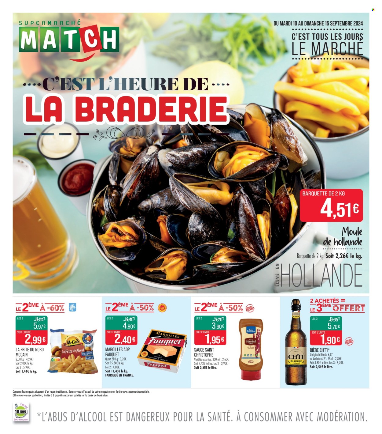 Catalogue Supermarché Match - 10/09/2024 - 15/09/2024. Page 1