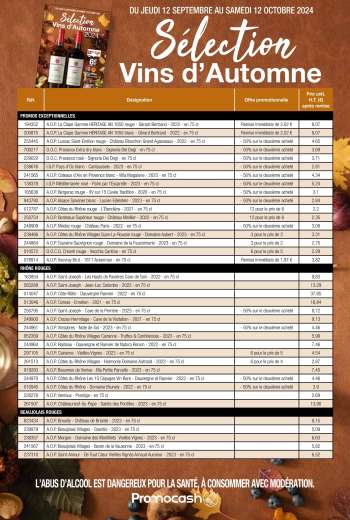 Catalogue Promocash - 12/09/2024 - 12/10/2024.