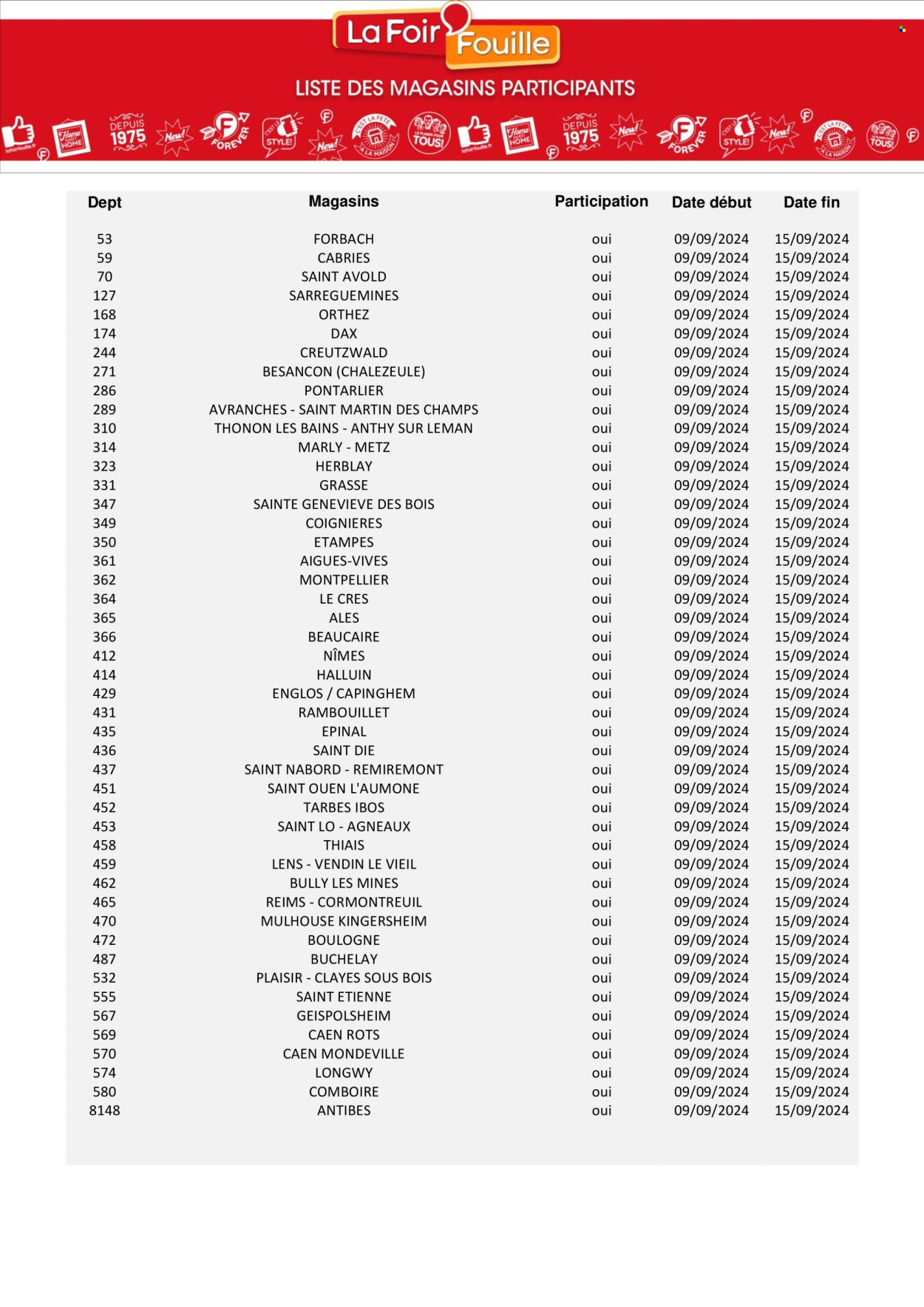 Catalogue La Foir'Fouille - 09/09/2024 - 15/09/2024. Page 4