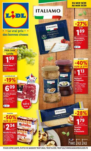 Catalogue Lidl - 18/09/2024 - 24/09/2024.