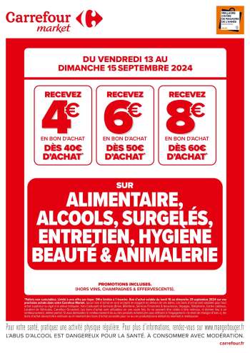 Catalogue Carrefour Market - 13/09/2024 - 15/09/2024.