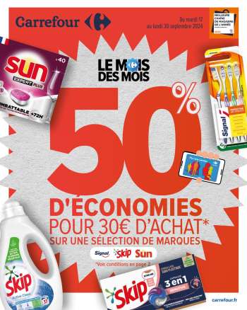 Catalogue Carrefour Hypermarchés - 17/09/2024 - 30/09/2024.