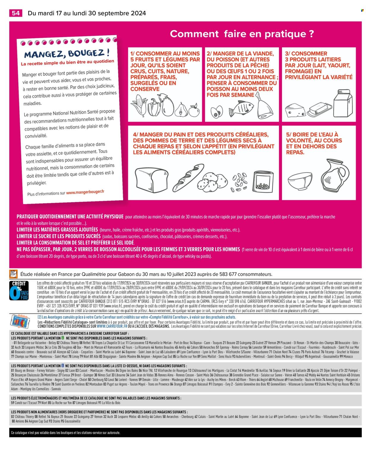 Catalogue Carrefour Hypermarchés - 17/09/2024 - 30/09/2024. Page 56