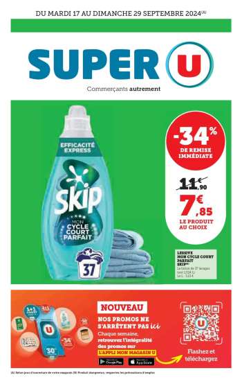 Catalogue SUPER U - 17/09/2024 - 29/09/2024.