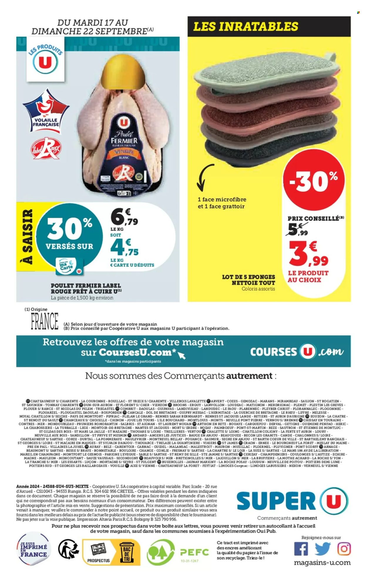 Catalogue SUPER U - 17/09/2024 - 29/09/2024. Page 24