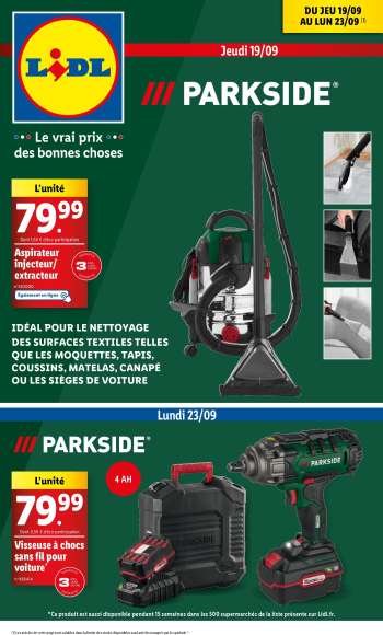 Catalogue Lidl - 19/09/2024 - 23/09/2024.