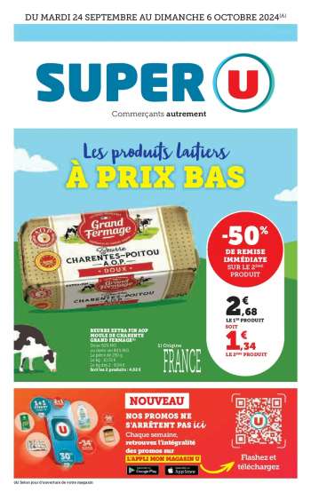 Catalogue SUPER U - 24/09/2024 - 06/10/2024.