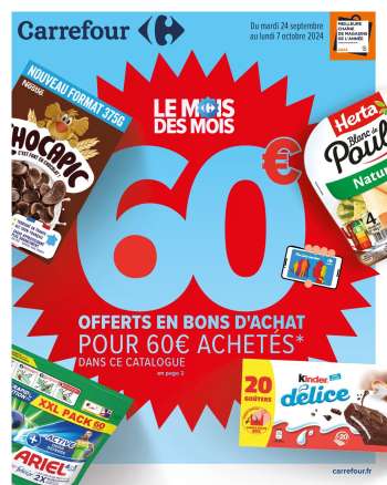 Catalogue Carrefour Hypermarchés - 24/09/2024 - 07/10/2024.