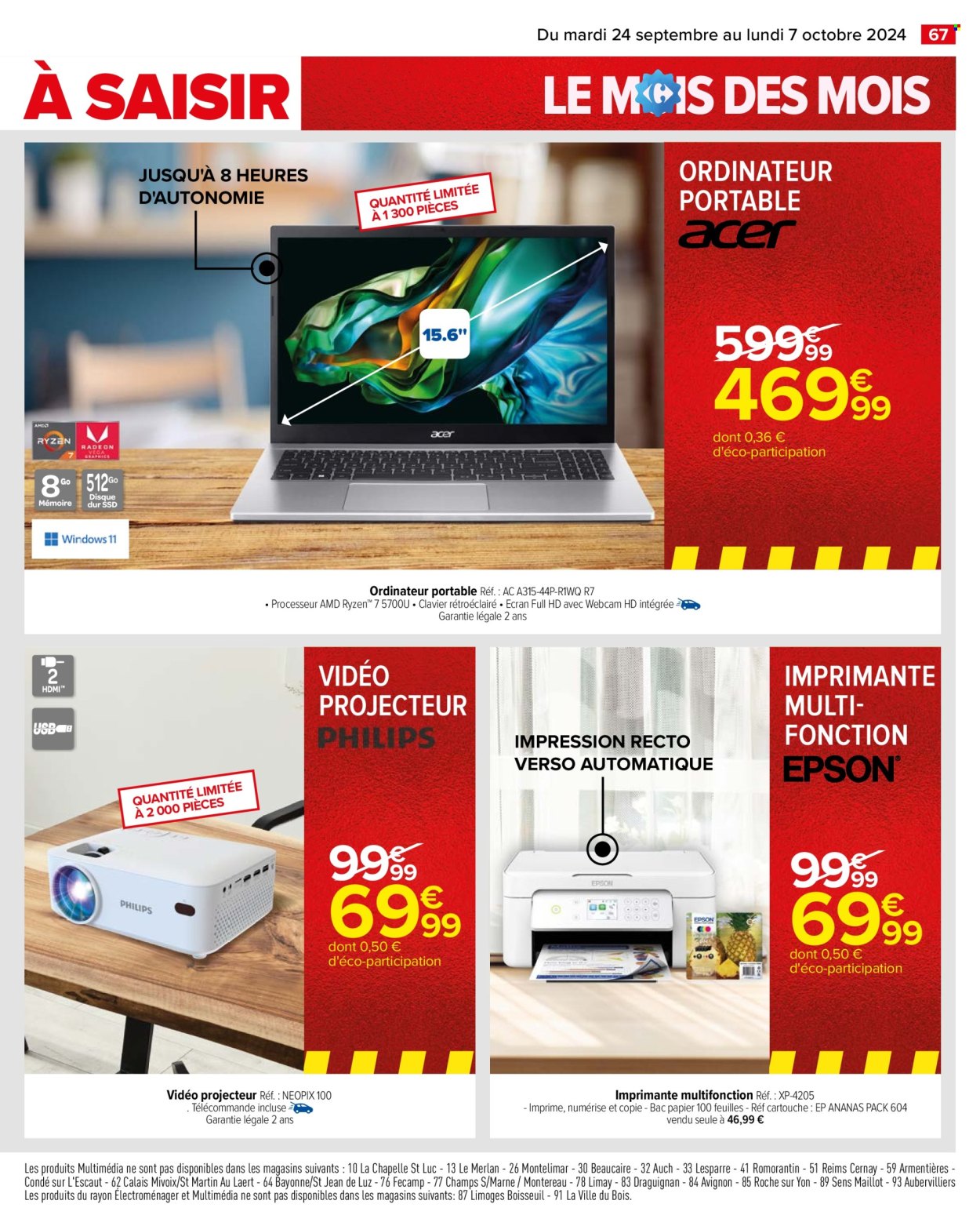 Catalogue Carrefour Hypermarchés - 24/09/2024 - 07/10/2024. Page 69