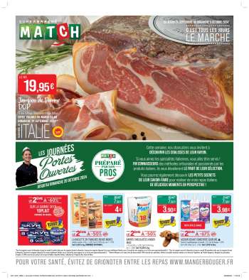 Catalogue Supermarché Match - 24/09/2024 - 06/10/2024.