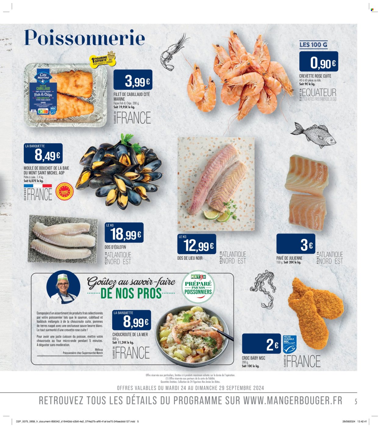 Catalogue Supermarché Match - 24/09/2024 - 06/10/2024. Page 5