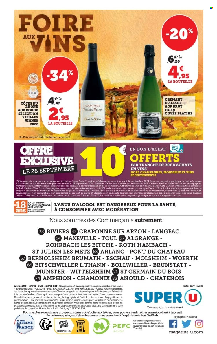 Catalogue SUPER U - 24/09/2024 - 06/10/2024. Page 40