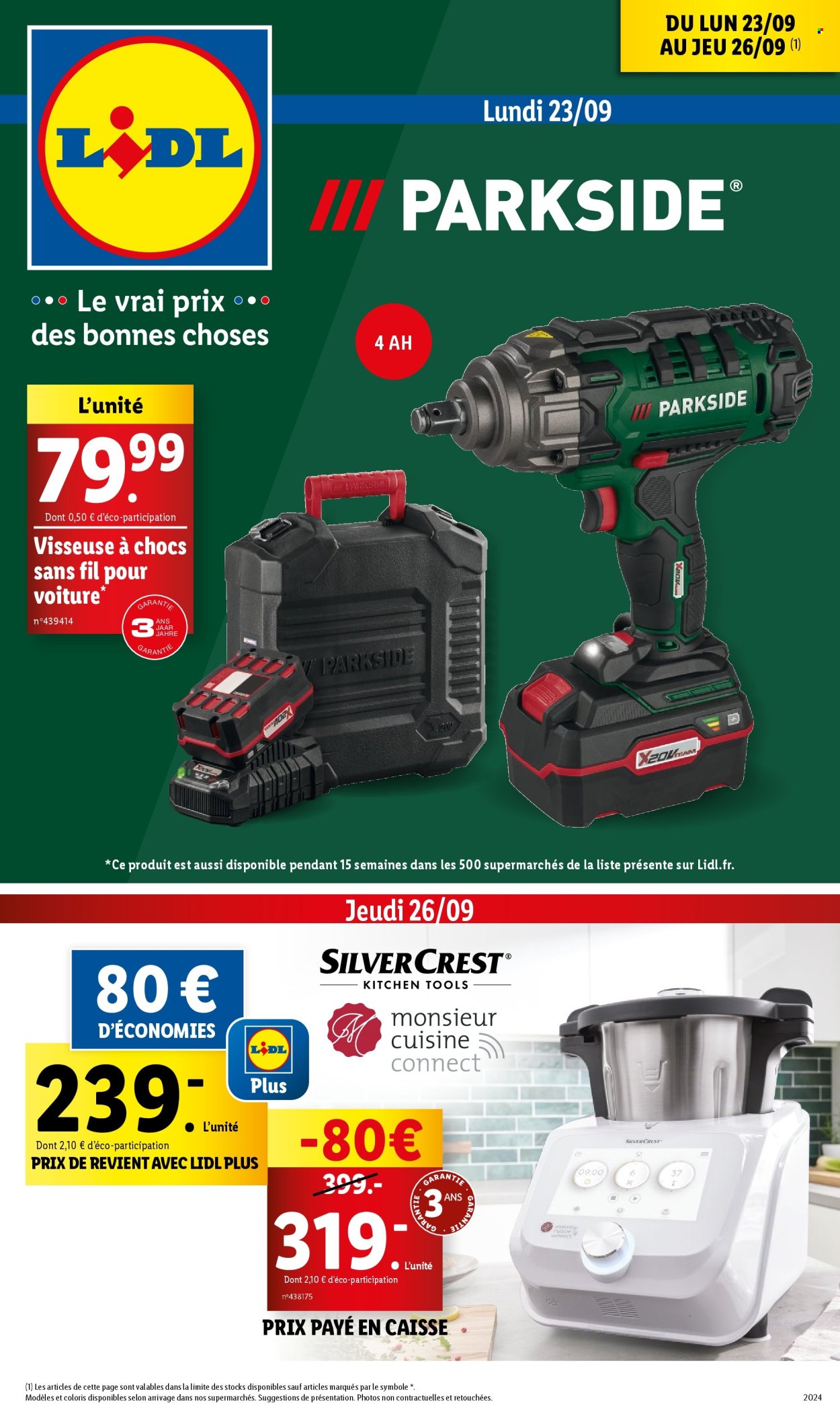 Catalogue Lidl - 23/09/2024 - 26/09/2024. Page 1