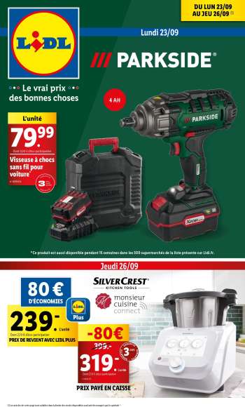 Catalogue Lidl - 23/09/2024 - 26/09/2024.