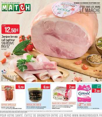 Catalogue Supermarché Match - 24/09/2024 - 29/09/2024.