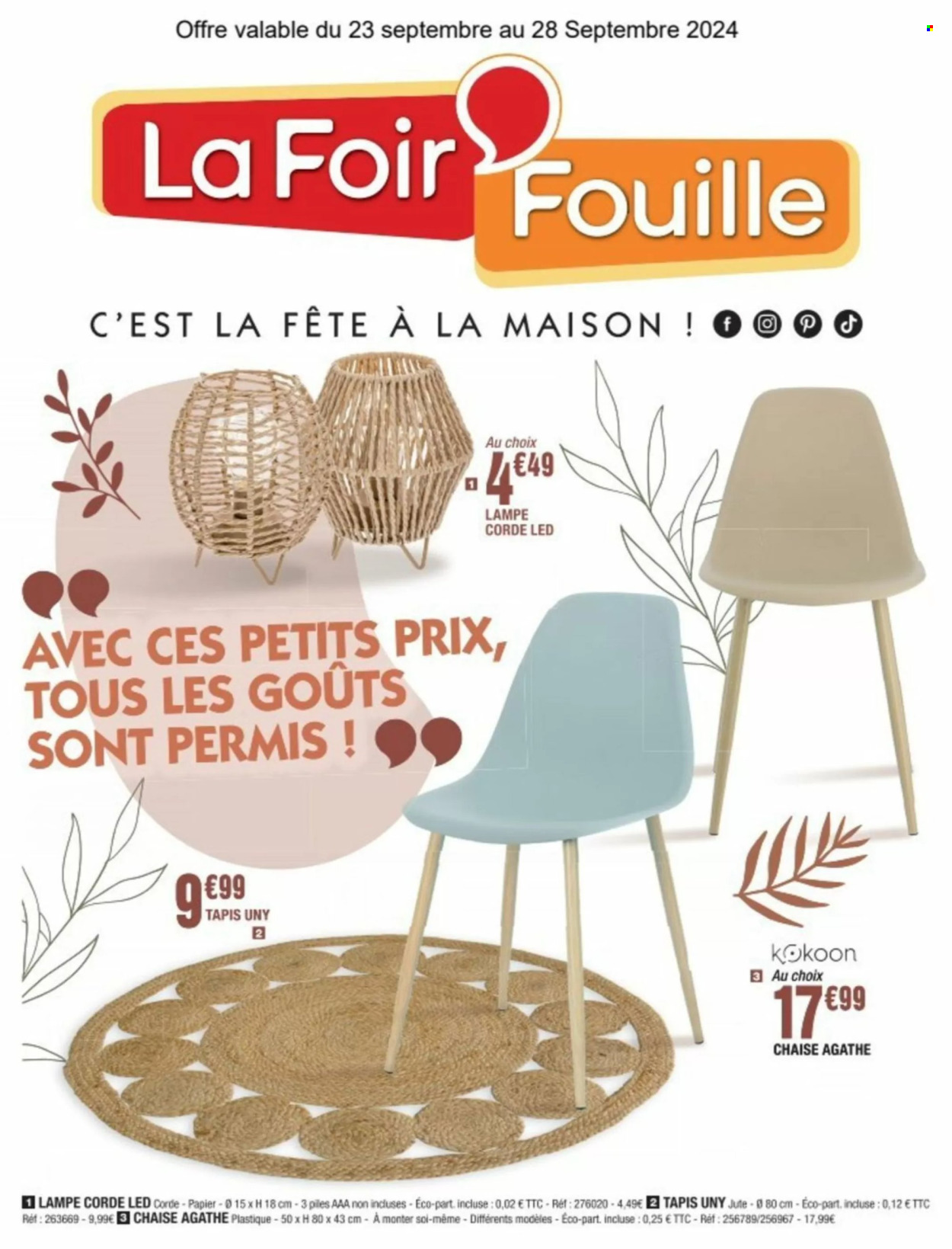 Catalogue La Foir'Fouille - 23/09/2024 - 28/09/2024. Page 1