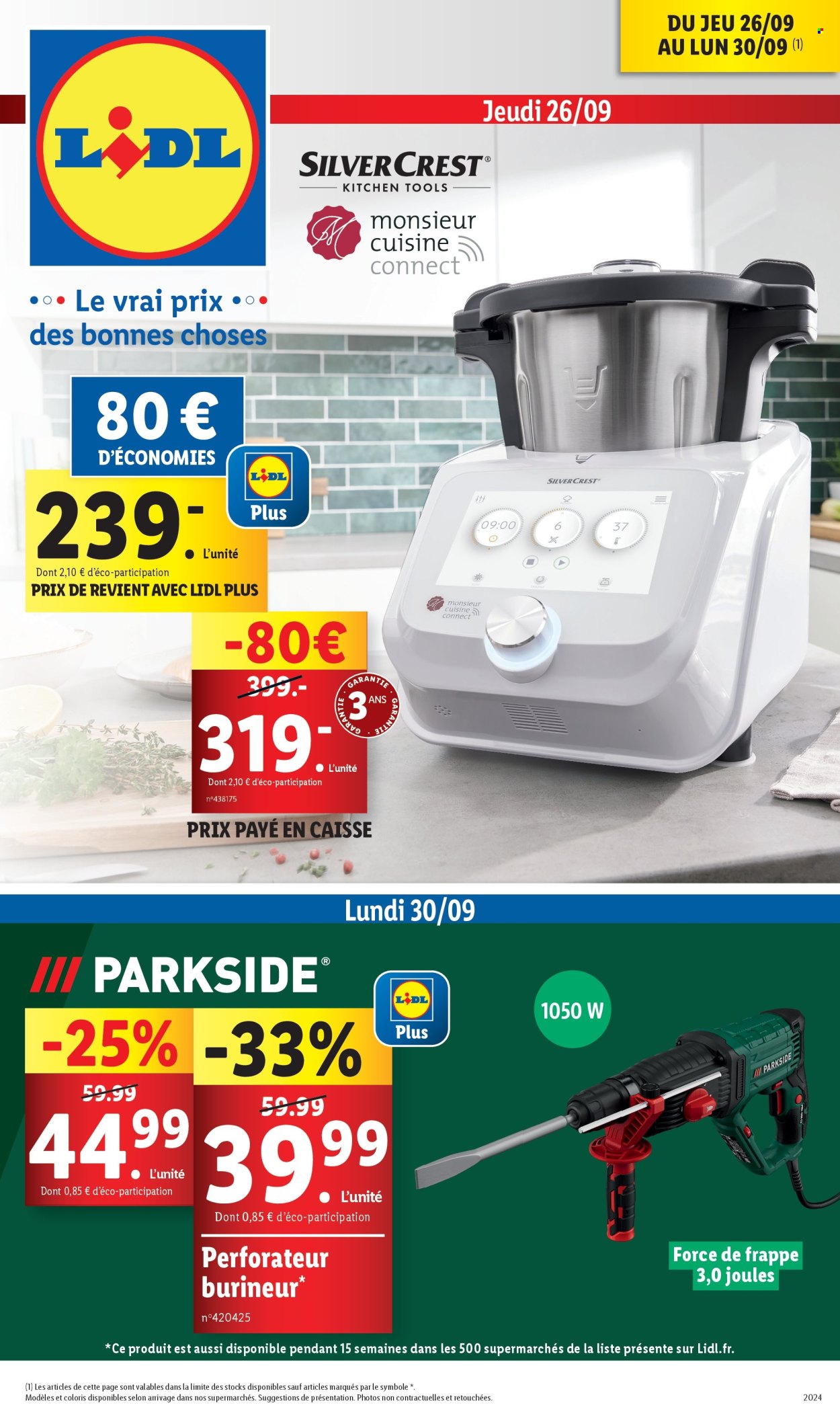 Catalogue Lidl - 26/09/2024 - 30/09/2024. Page 1