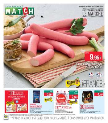 Catalogue Supermarché Match - 24/09/2024 - 28/09/2024.