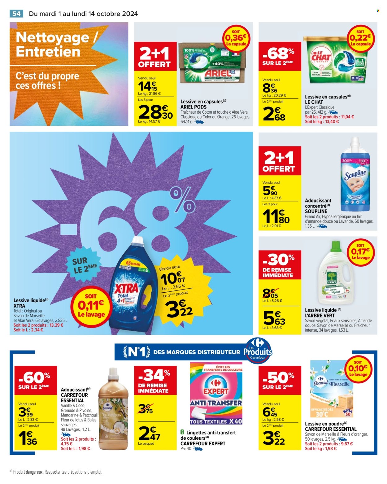 Catalogue Carrefour Hypermarchés - 01/10/2024 - 14/10/2024. Page 56