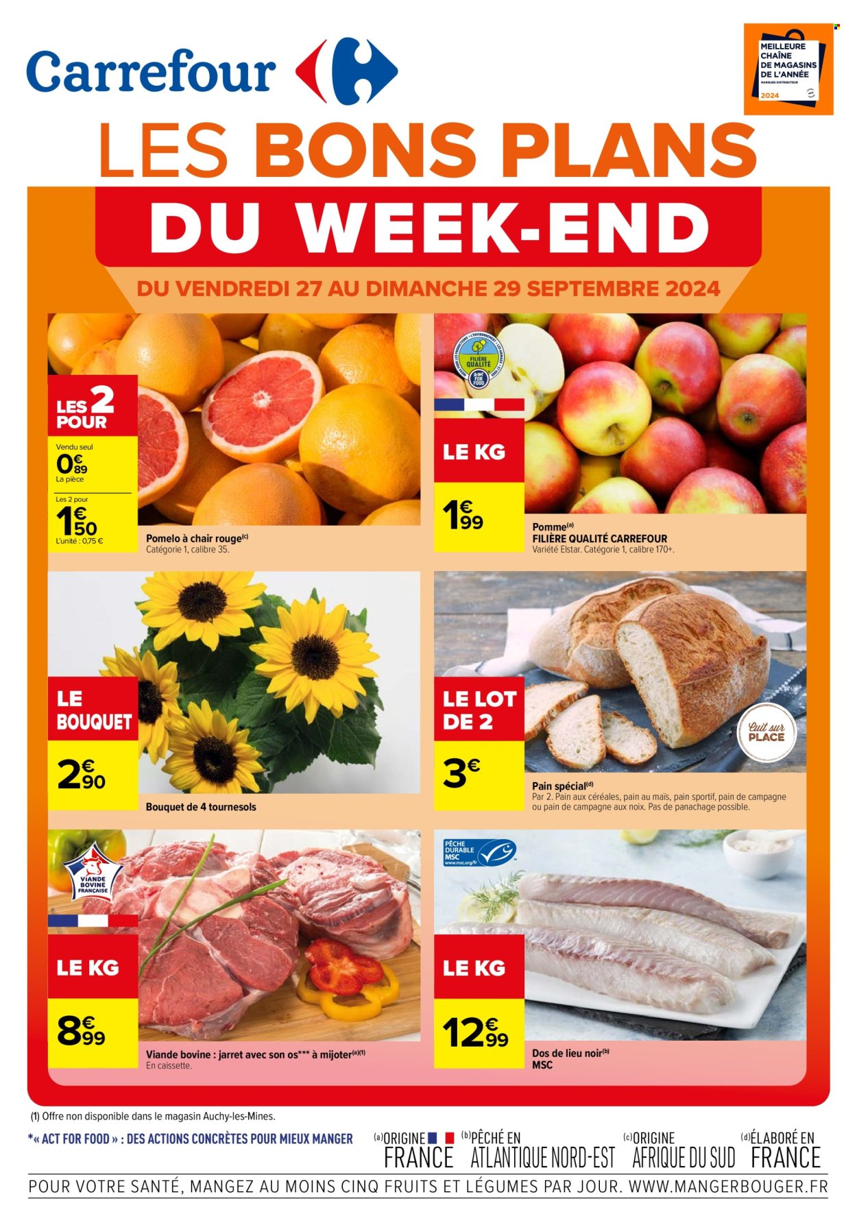 Catalogue Carrefour Hypermarchés - 27/09/2024 - 29/09/2024. Page 1