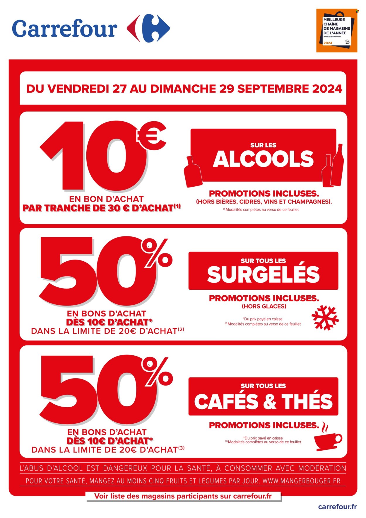 Catalogue Carrefour - 27/09/2024 - 29/09/2024. Page 1