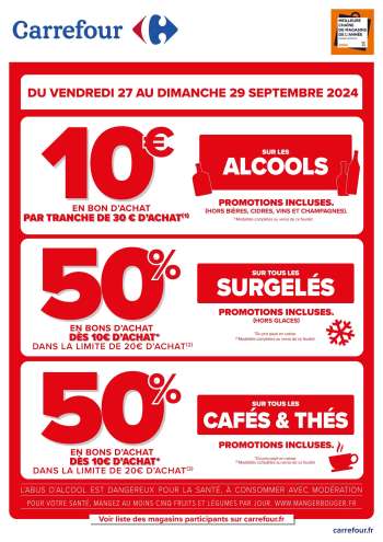 Catalogue Carrefour - 27/09/2024 - 29/09/2024.
