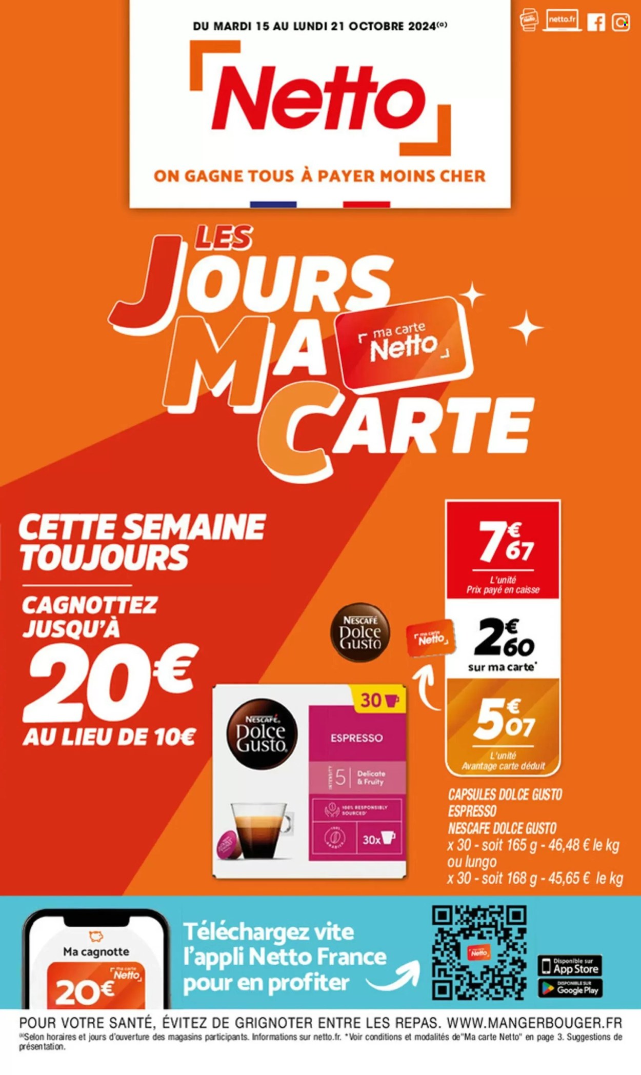 Catalogue Netto - 15/10/2024 - 21/10/2024. Page 1