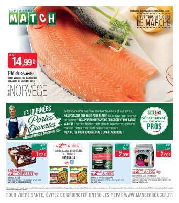 Catalogue Supermarché Match - 08/10/2024 - 20/10/2024.