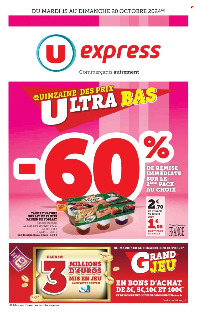Catalogue U express - 15/10/2024 - 20/10/2024. Page 1