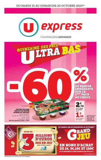 Catalogue U express - 15/10/2024 - 20/10/2024.