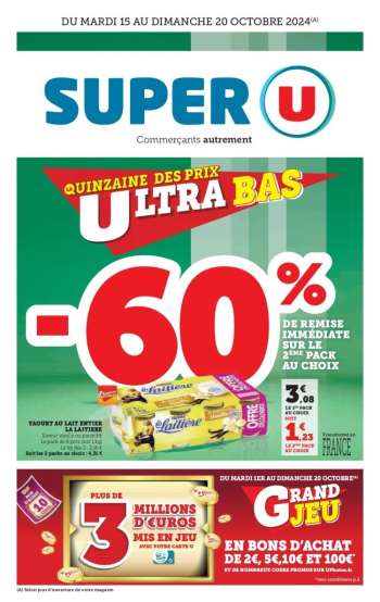 Catalogue SUPER U - 15/10/2024 - 20/10/2024.