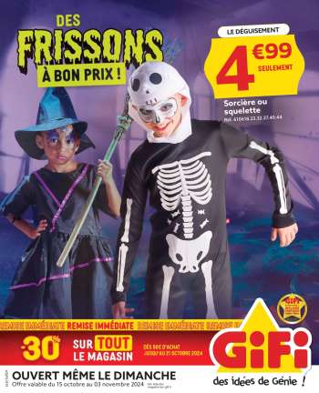 Catalogue GiFi - 15/10/2024 - 03/11/2024.