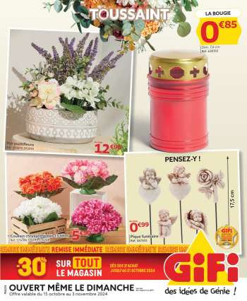 Catalogue GiFi - 15/10/2024 - 03/11/2024.