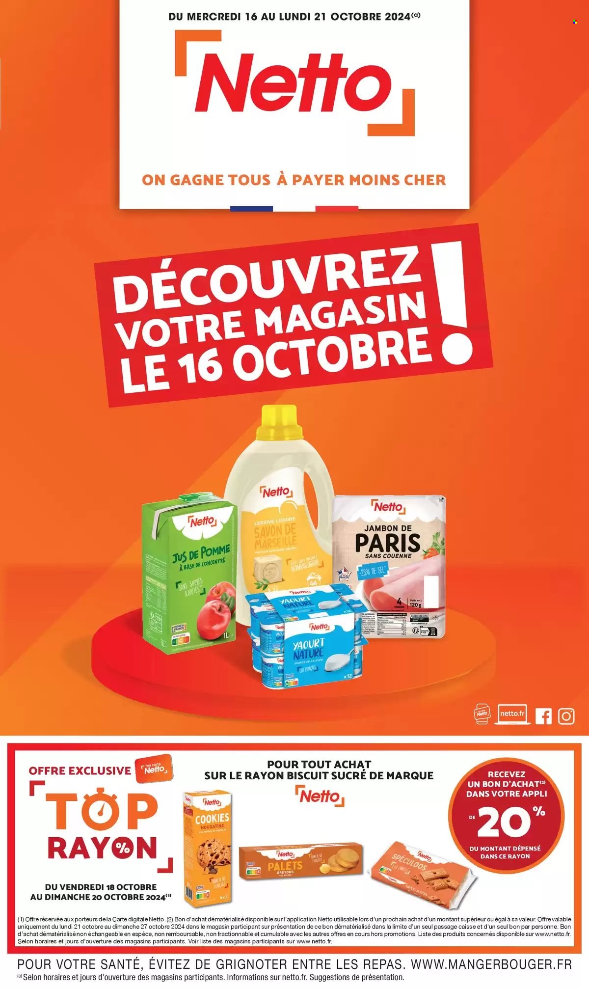 Catalogue Netto - 16/10/2024 - 21/10/2024. Page 1