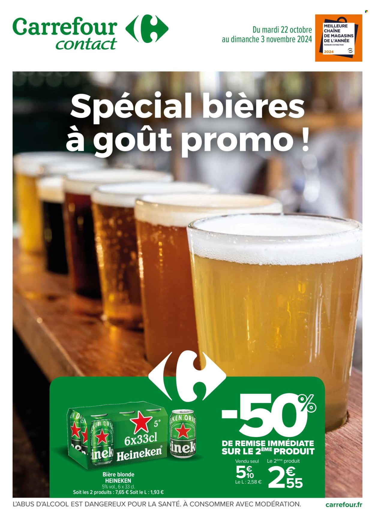 Catalogue Carrefour Contact - 22/10/2024 - 03/11/2024. Page 1
