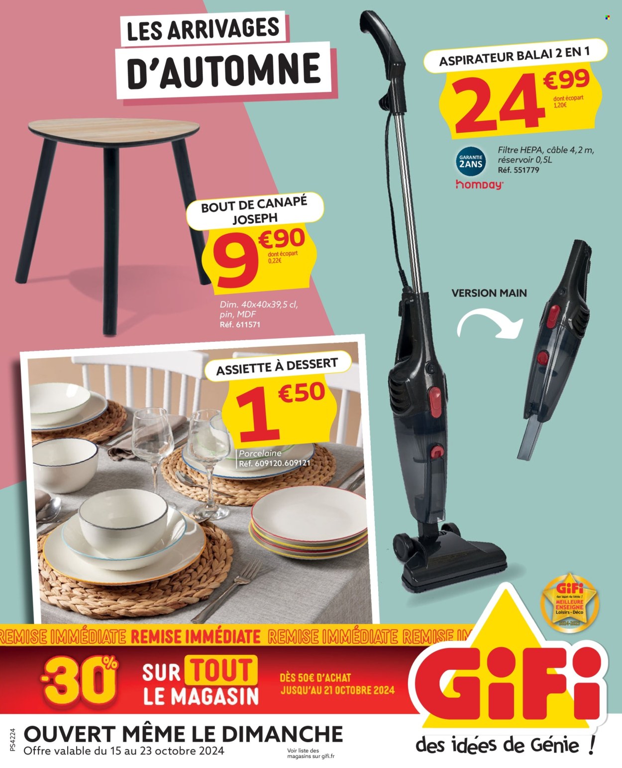 Catalogue GiFi - 15/10/2024 - 23/10/2024. Page 1