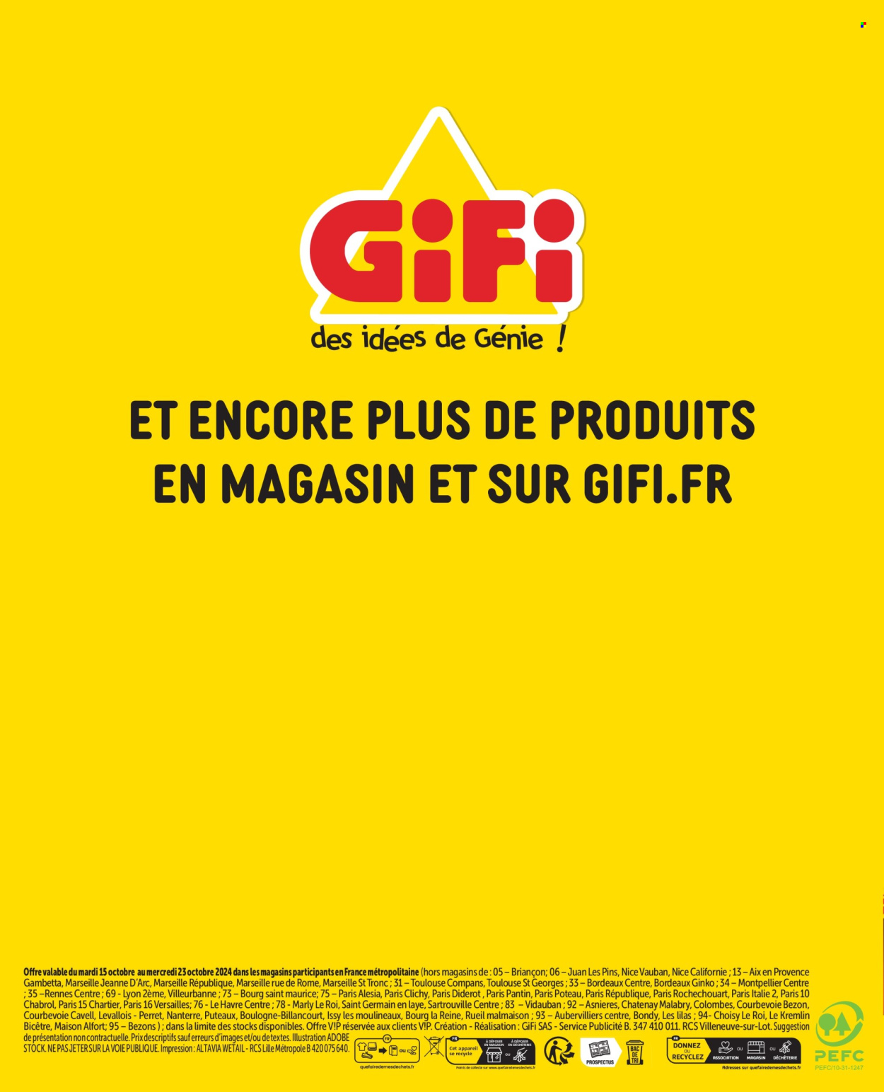 Catalogue GiFi - 15/10/2024 - 23/10/2024. Page 22