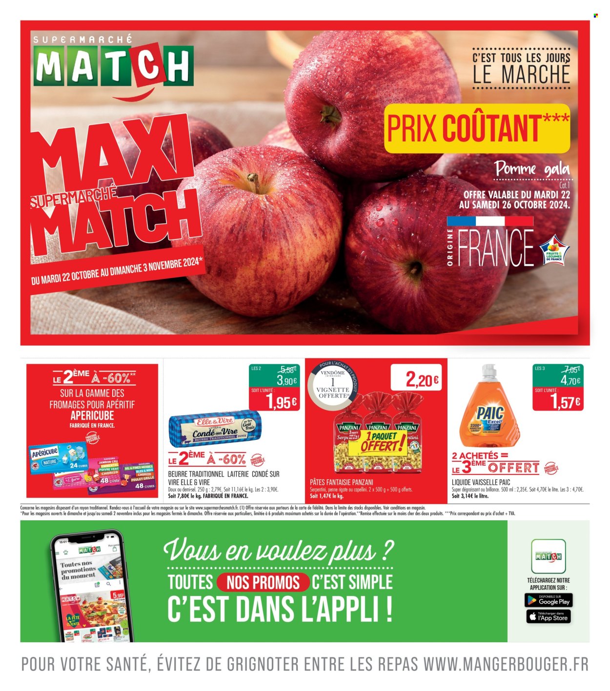 Catalogue Supermarché Match - 22/10/2024 - 03/11/2024. Page 1
