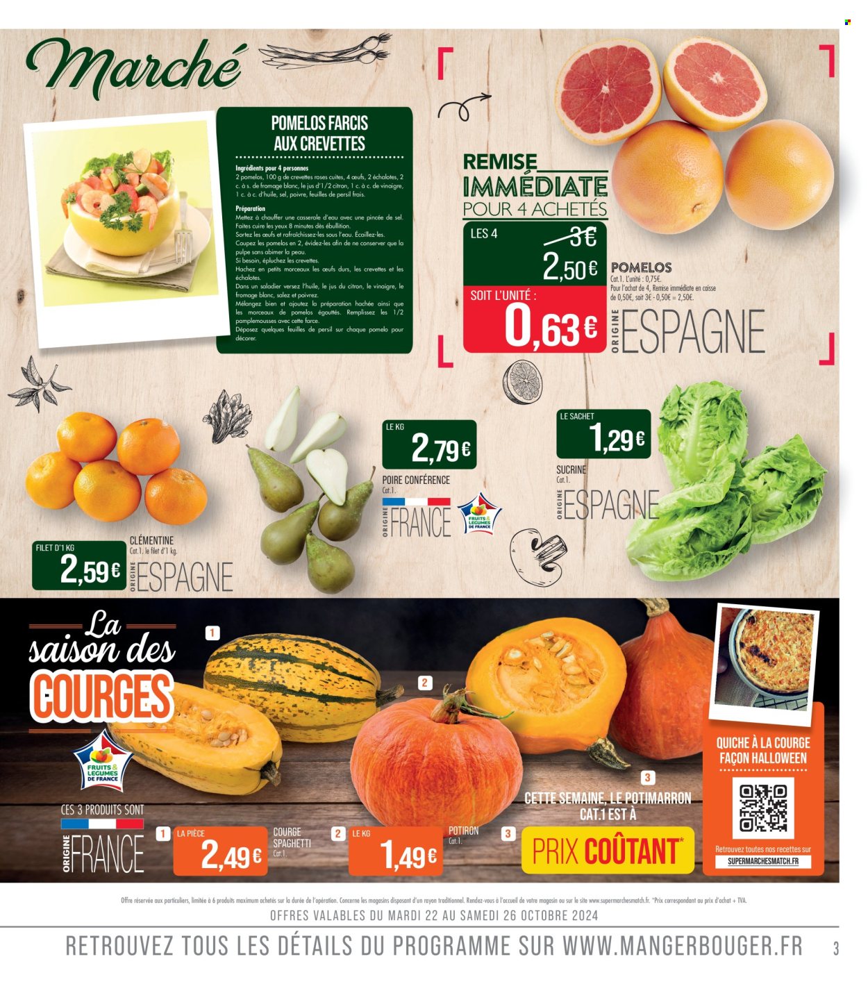 Catalogue Supermarché Match - 22/10/2024 - 03/11/2024. Page 3