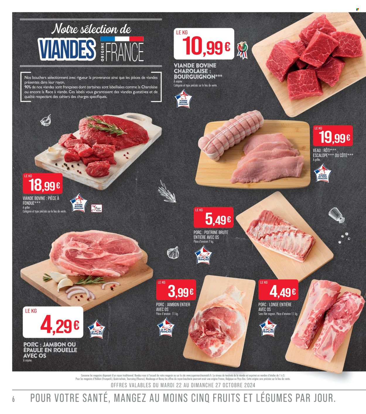 Catalogue Supermarché Match - 22/10/2024 - 03/11/2024. Page 6